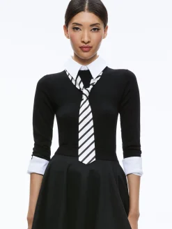 PORLA COLLARED TIE SWEATER