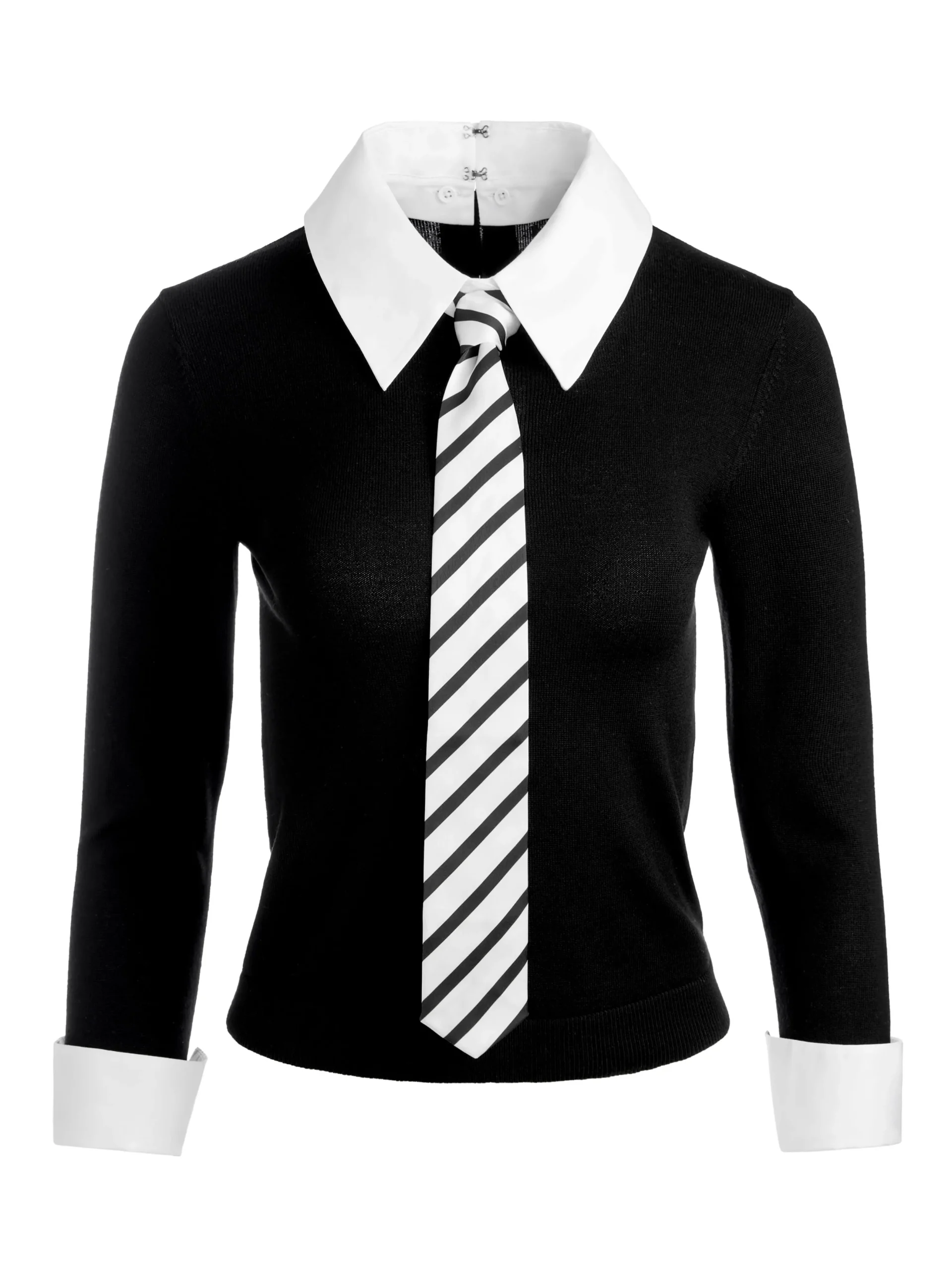 PORLA COLLARED TIE SWEATER