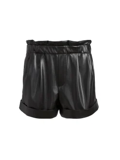 REAGAN VEGAN LEATHER PAPERBAG SHORT
