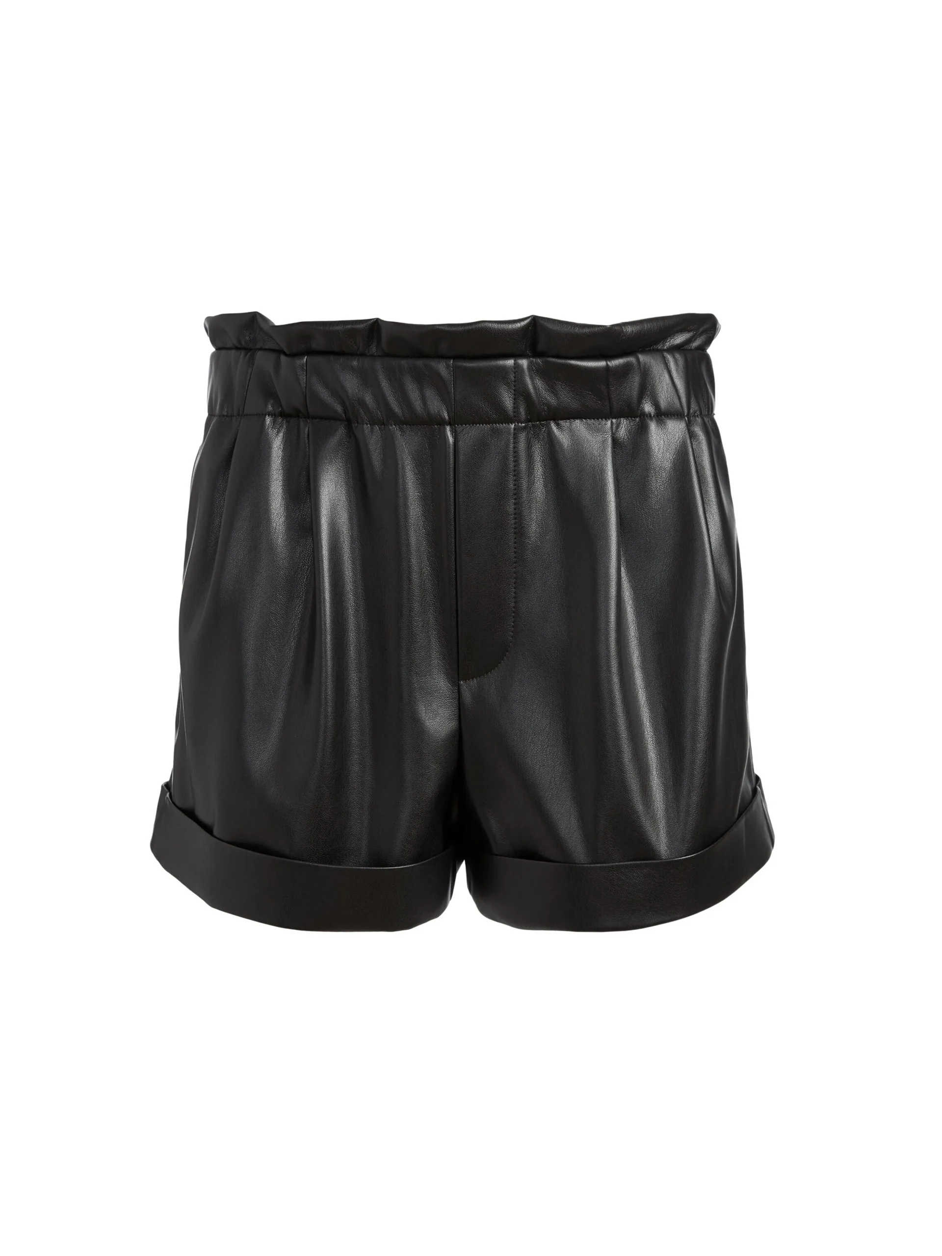 REAGAN VEGAN LEATHER PAPERBAG SHORT