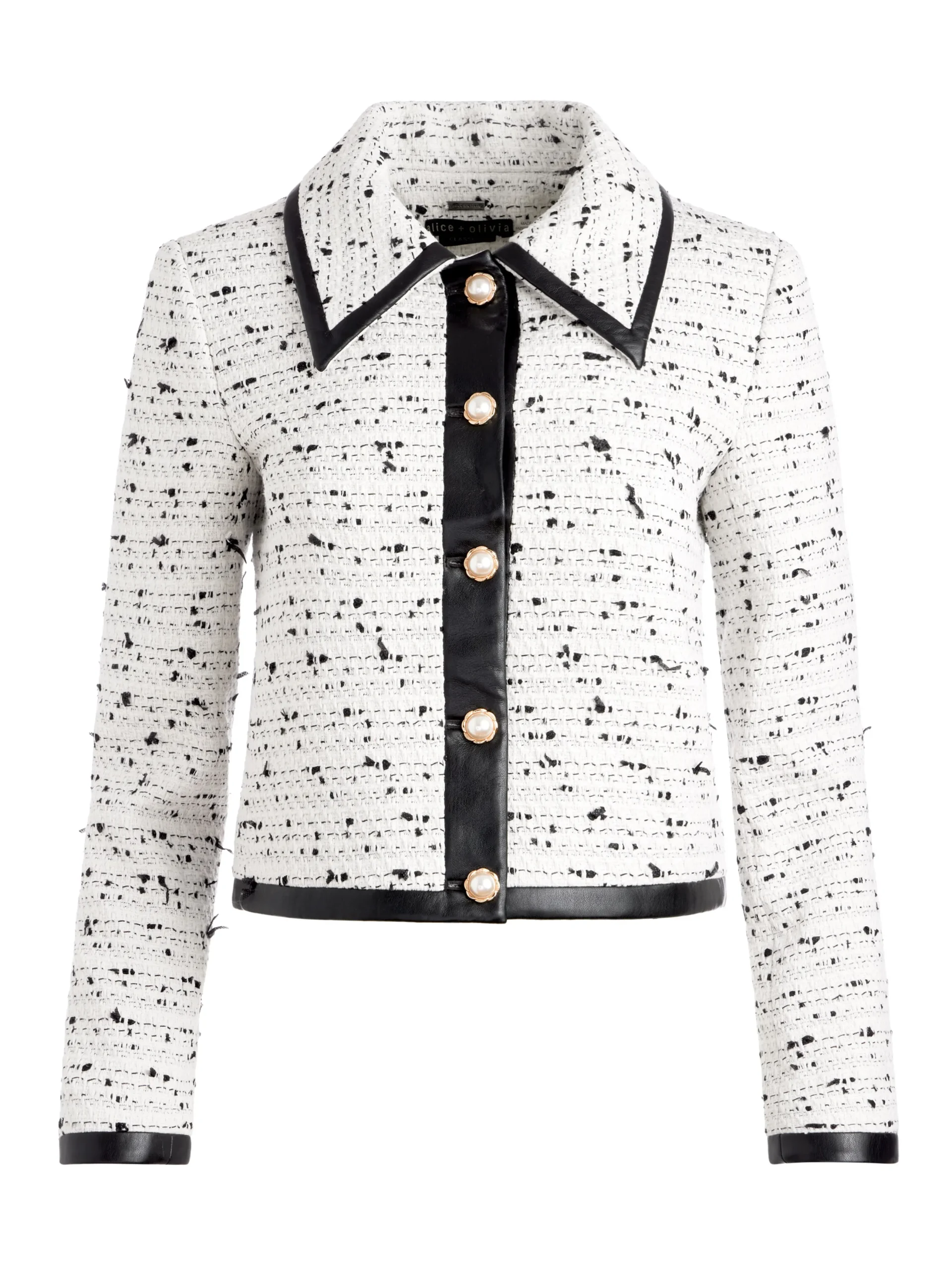 RENAE CROPPED VEGAN LEATHER JACKET