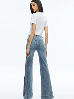 REY SIDE ZIPPER WIDE LEG JEAN