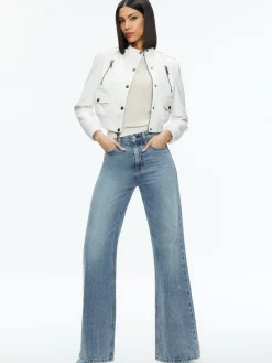 RIA VEGAN LEATHER MOTO JACKET