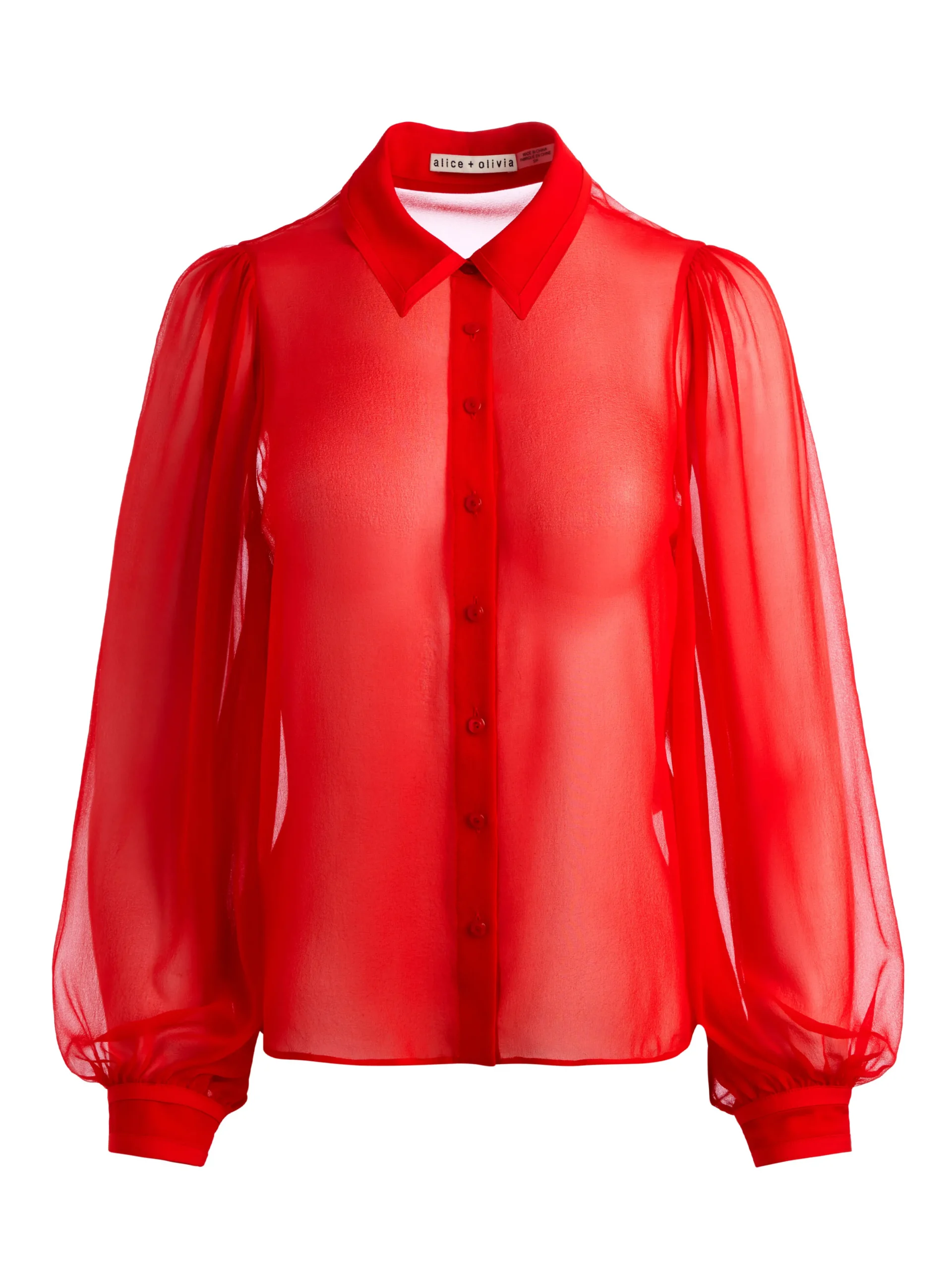 ROANNE BLOUSON SLEEVE BUTTON DOWN