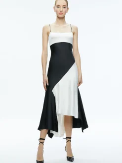 ROSA ASYMMETRICAL SLIP DRESS