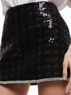 RUBI SEQUIN TWEED MINI SKIRT