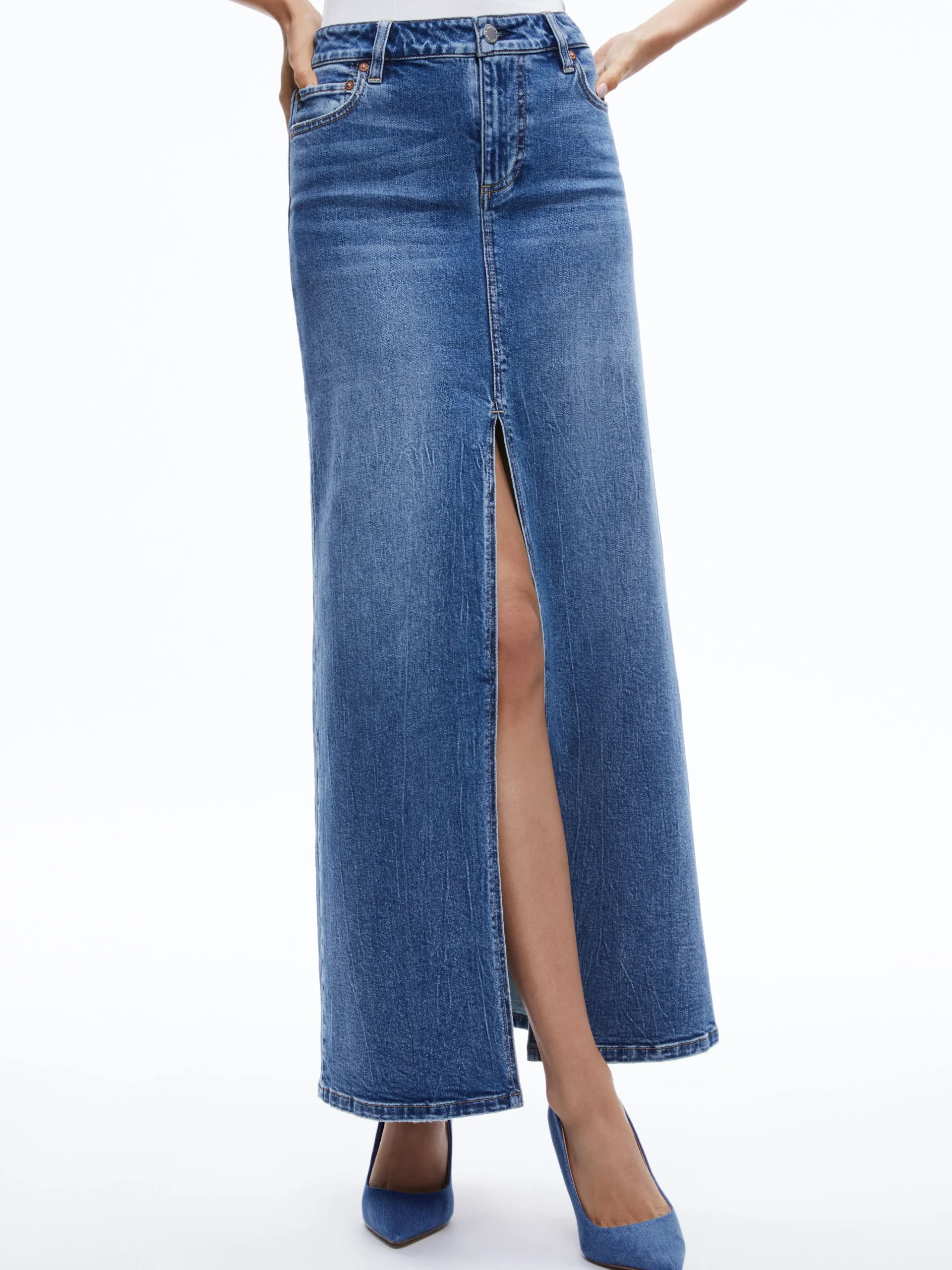 RYE DENIM MAXI SKIRT