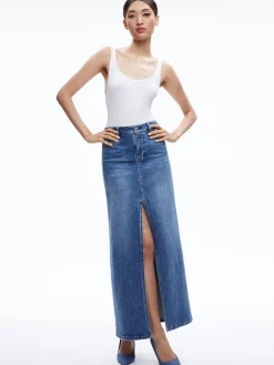 RYE DENIM MAXI SKIRT
