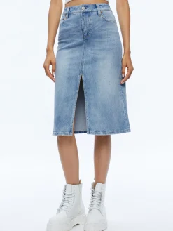 RYE MIDI DENIM SKIRT