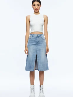 RYE MIDI DENIM SKIRT