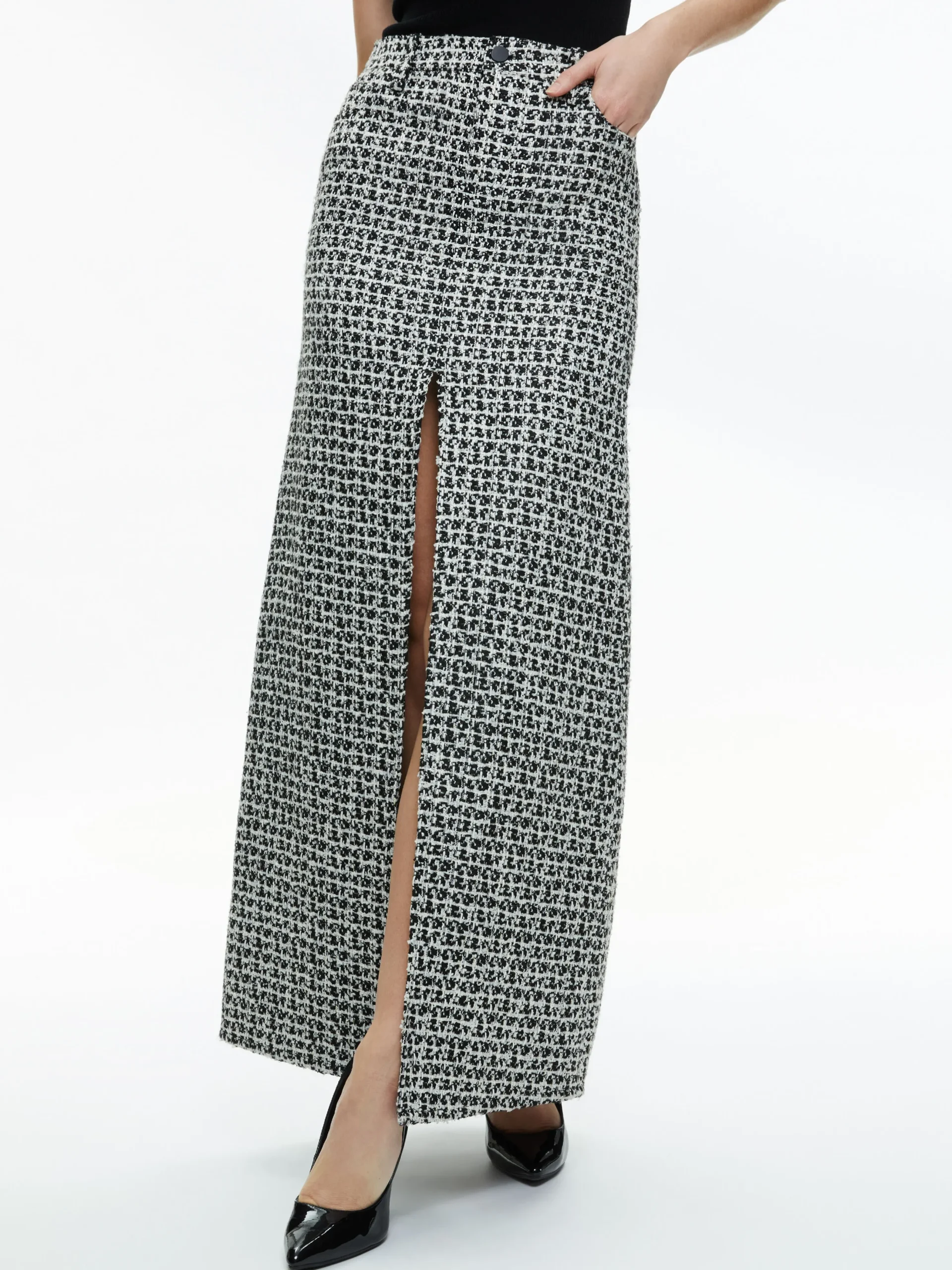 RYE TWEED MAXI SKIRT