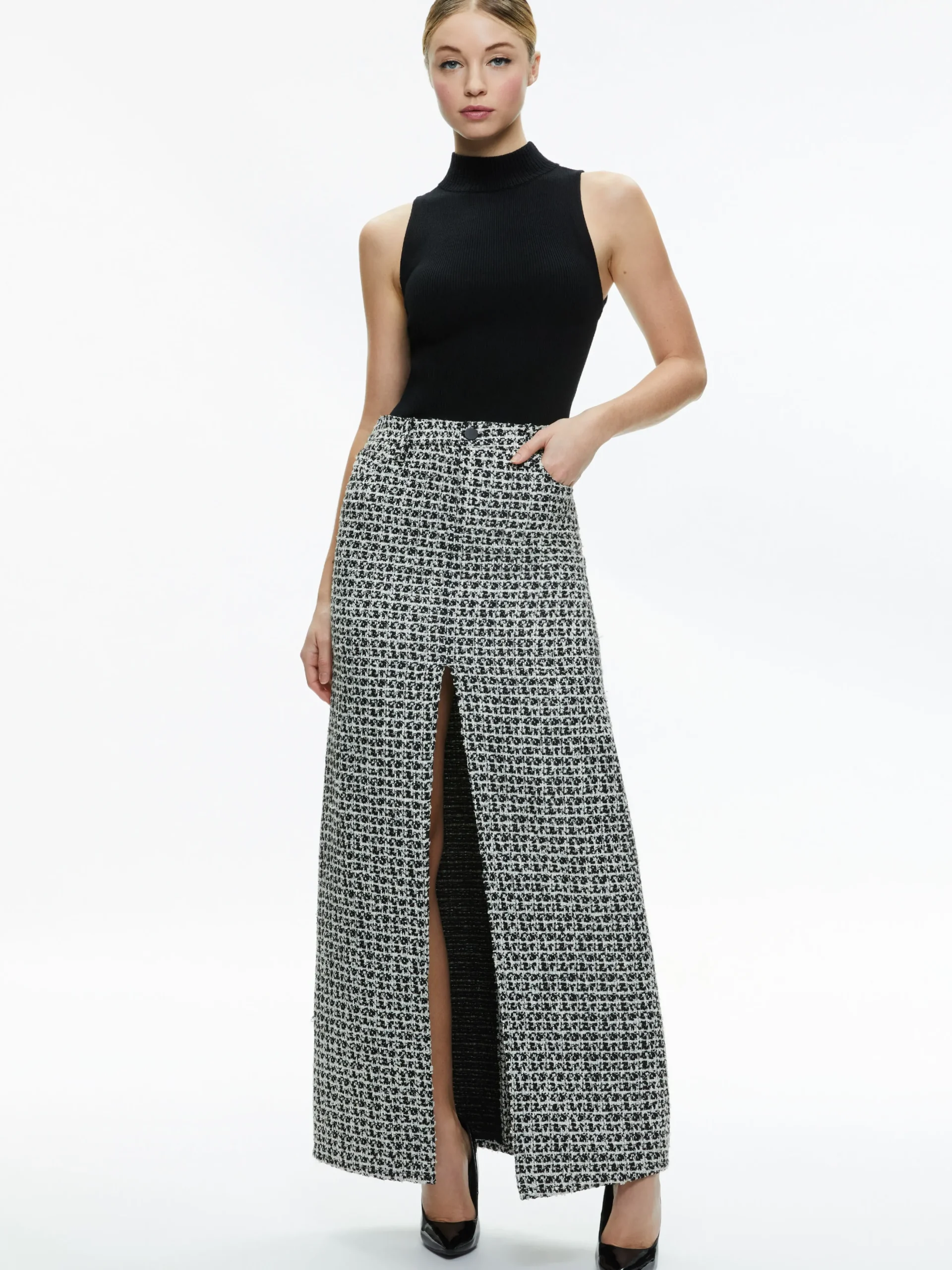 RYE TWEED MAXI SKIRT