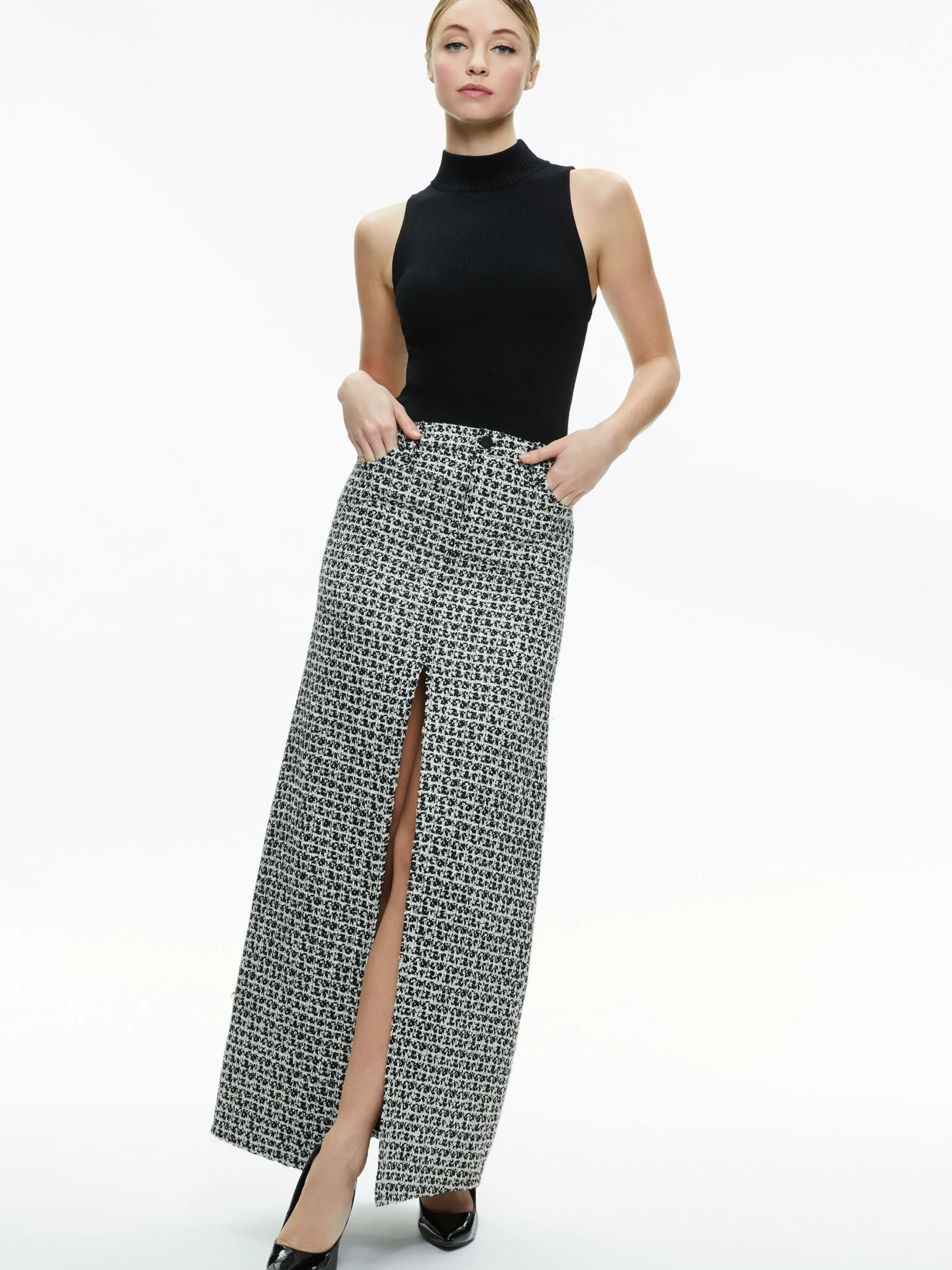 RYE TWEED MAXI SKIRT