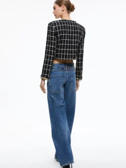 SABINA CHAIN TRIM TWEED JACKET