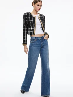 SABINA CHAIN TRIM TWEED JACKET