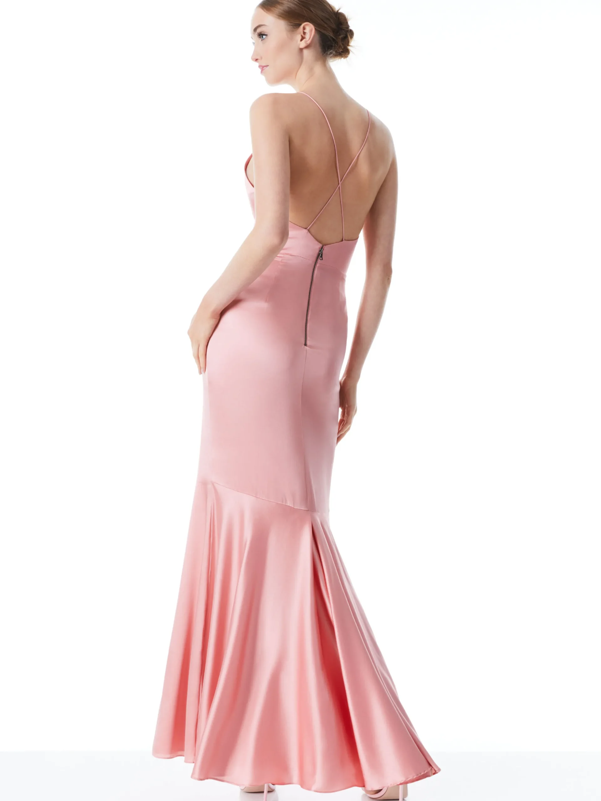 SAMIA HALTER NECK FISHTAIL GOWN