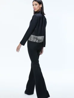 SHAN CRYSTAL FRINGE BLAZER