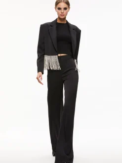 SHAN CRYSTAL FRINGE BLAZER