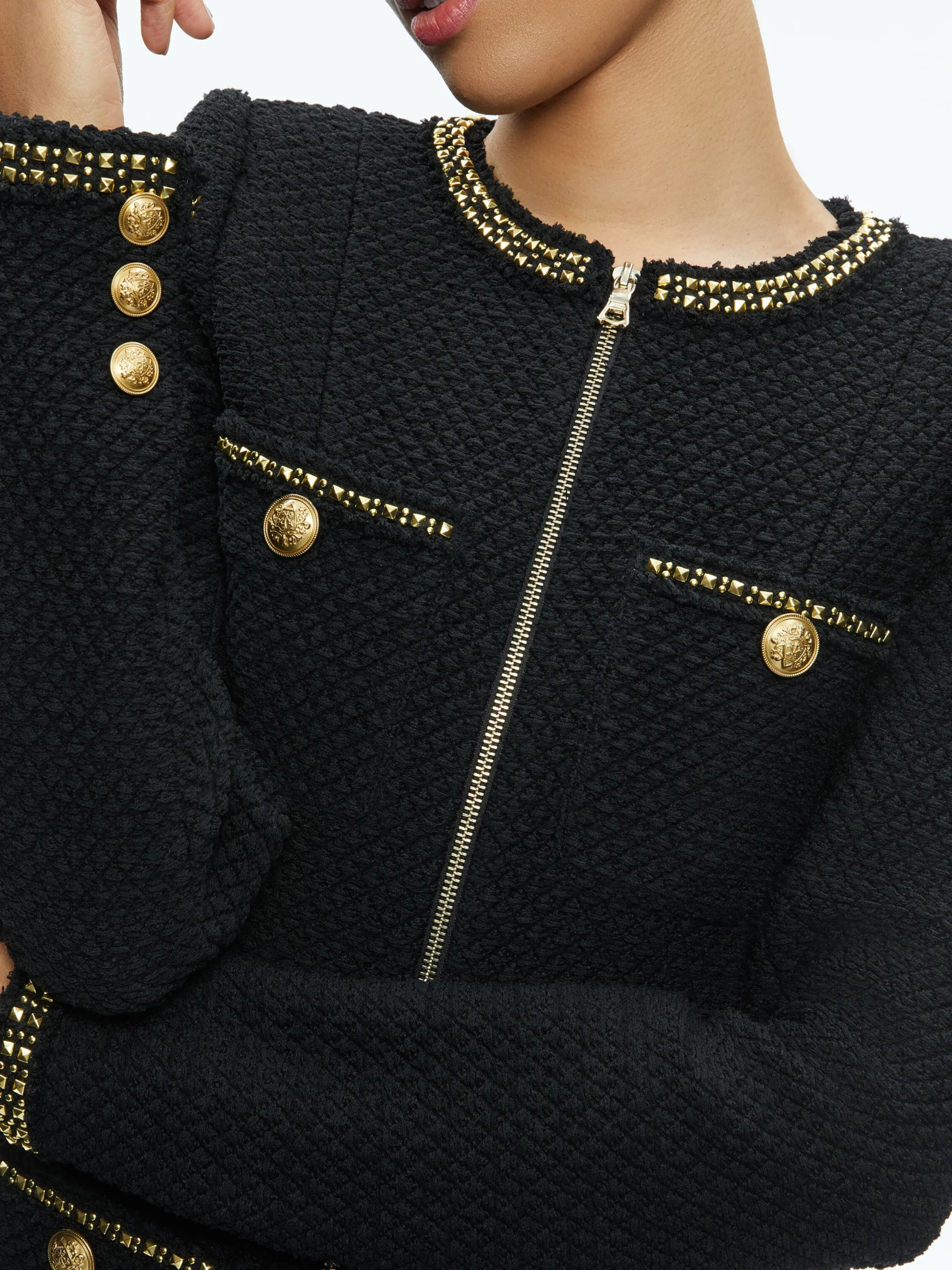 SHILOH GOLD ZIPPER ROMPER