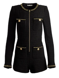 SHILOH GOLD ZIPPER ROMPER