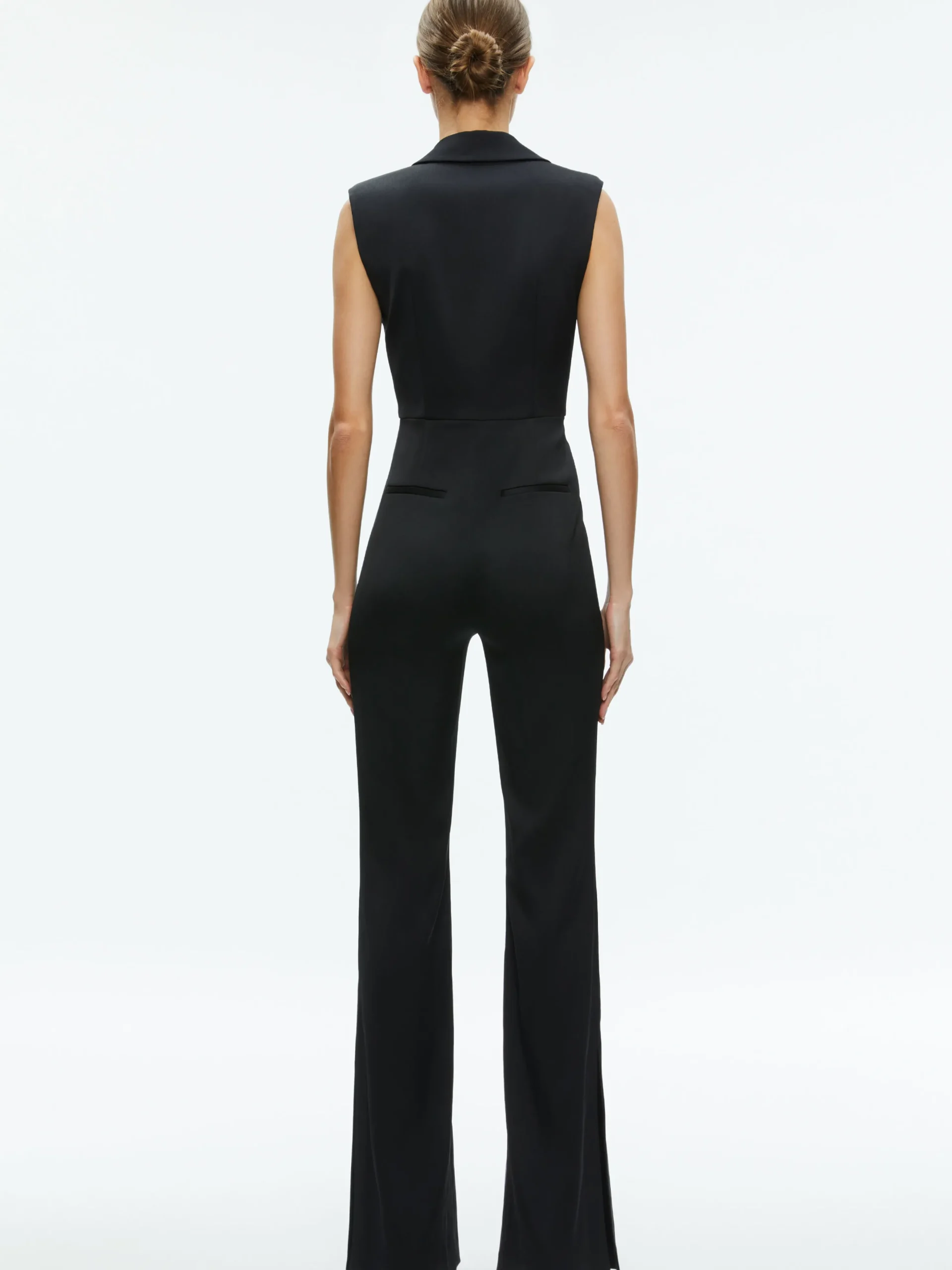 SHOSHANNA SLEEVELESS TUXEDO JUMPSUIT
