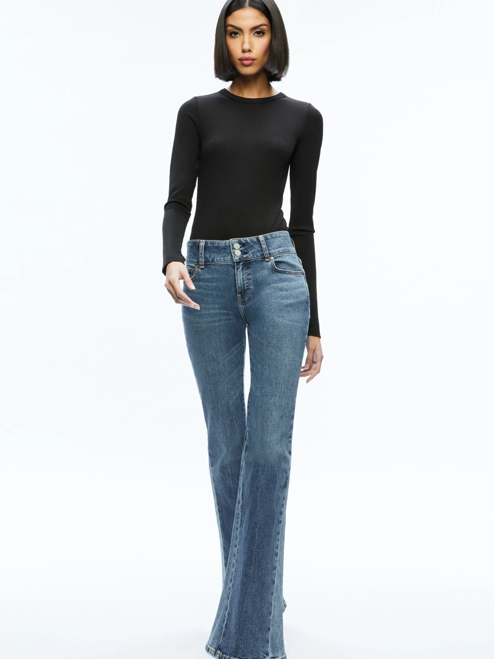 STACEY GODET BELL FLARE JEAN
