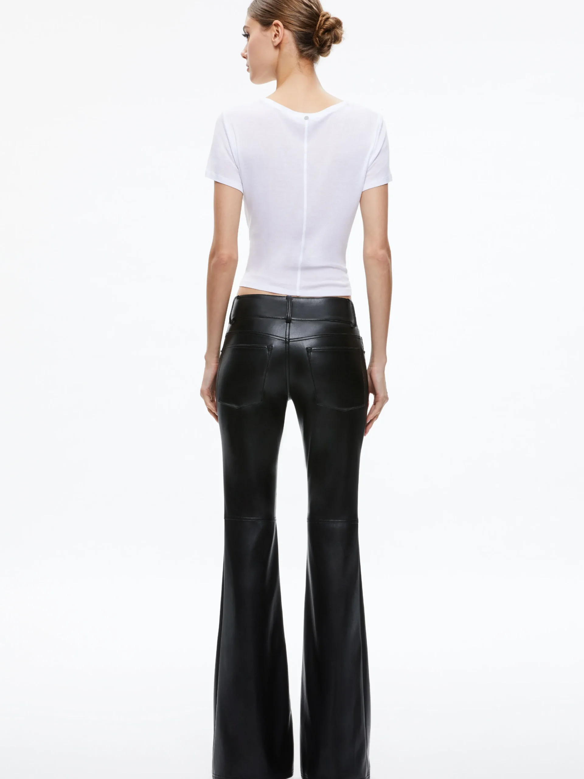 STACEY VEGAN LEATHER BELL BOTTOM