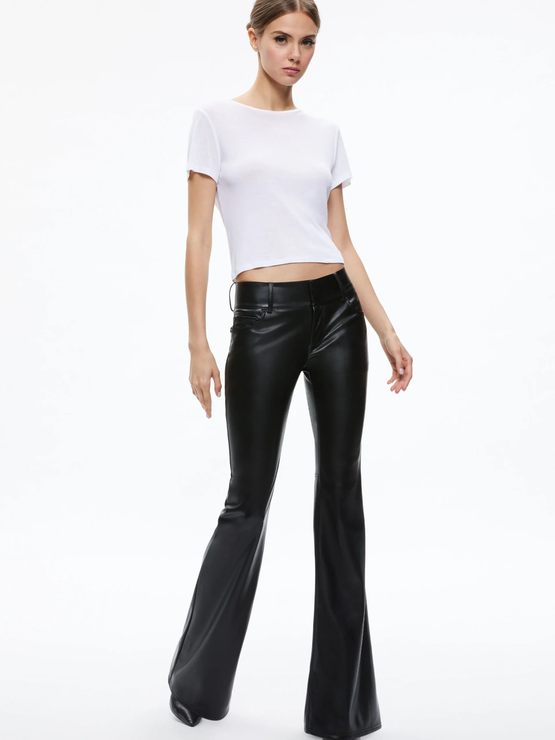 STACEY VEGAN LEATHER BELL BOTTOM
