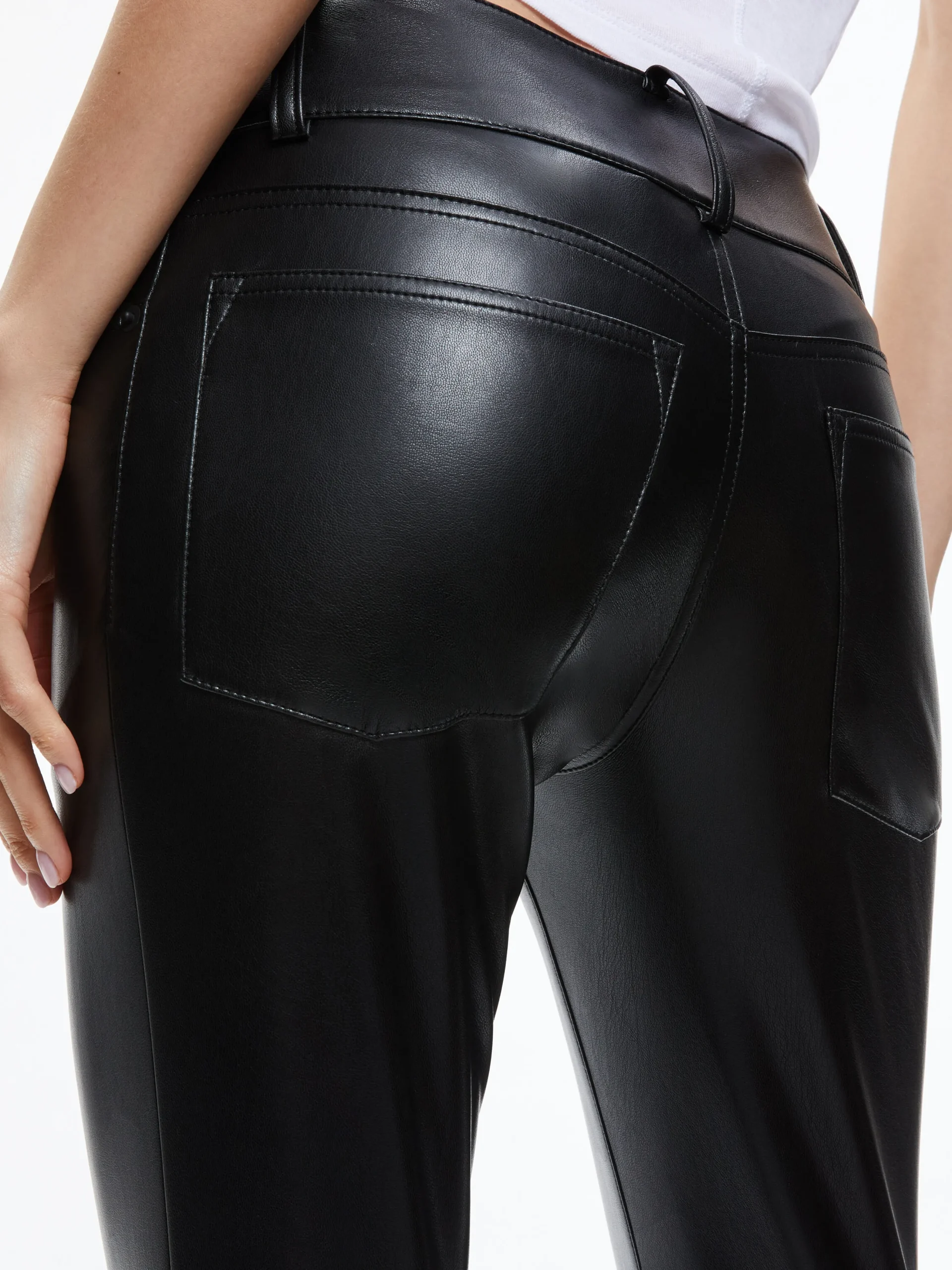 STACEY VEGAN LEATHER BELL BOTTOM