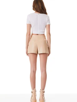 STEFFIE VEGAN LEATHER SHORT