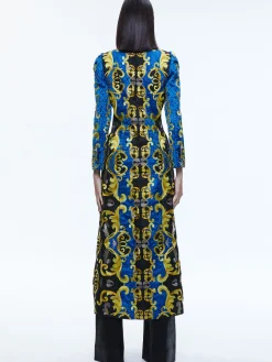 THOMAS EMBROIDERED MAXI COAT