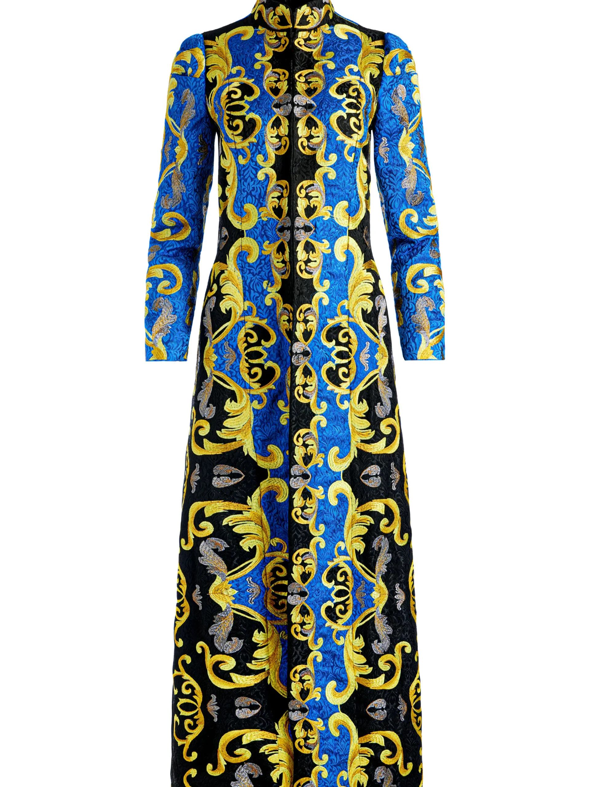 THOMAS EMBROIDERED MAXI COAT