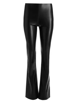 TINA VEGAN LEATHER SPLIT HEM PANT