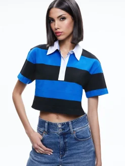 TREVA CROPPED POLO SHIRT