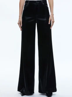 TRISH SHINY VEGAN LEATHER BAGGY PANT