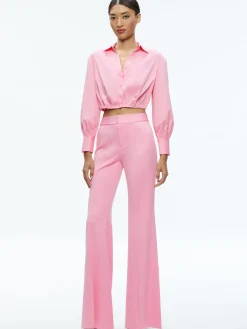 TRUDY CROPPED BUTTON DOWN