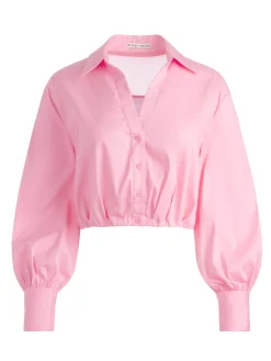 TRUDY CROPPED BUTTON DOWN