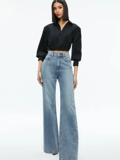 TRUDY CROPPED BUTTON DOWN