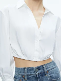 TRUDY CROPPED BUTTON DOWN