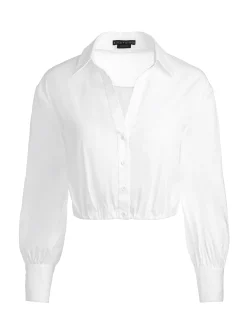 TRUDY CROPPED BUTTON DOWN