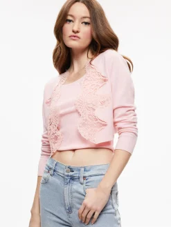 UMA LACE TRIM CARDIGAN