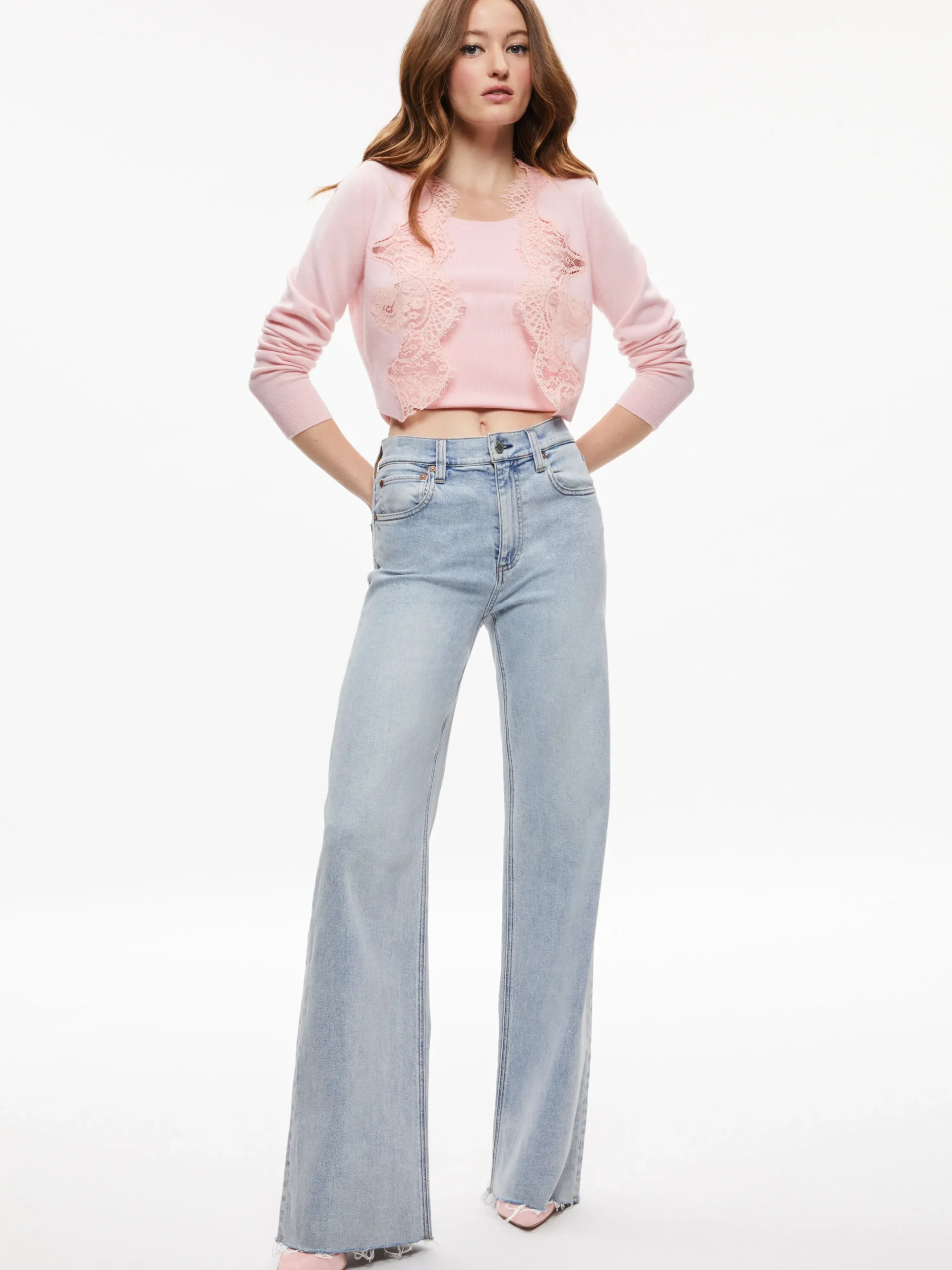 UMA LACE TRIM CARDIGAN