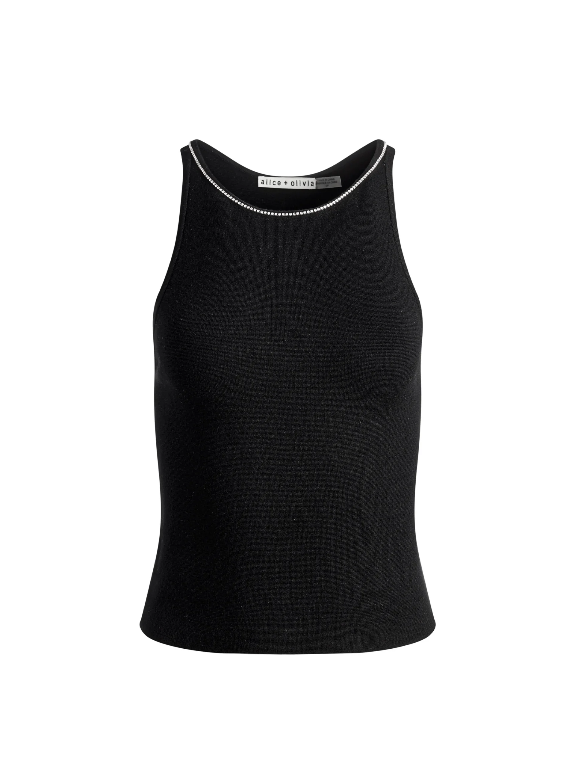 VAL CRYSTAL FRINGE CUTOUT TANK