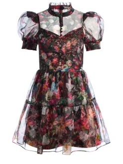 VERNITA PUFF SLEEVE MINI DRESS