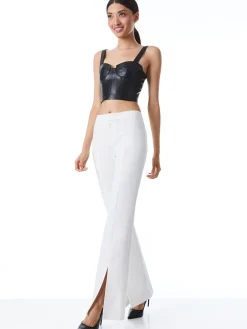 WALKER SLIM FRONT SLIT PANTS