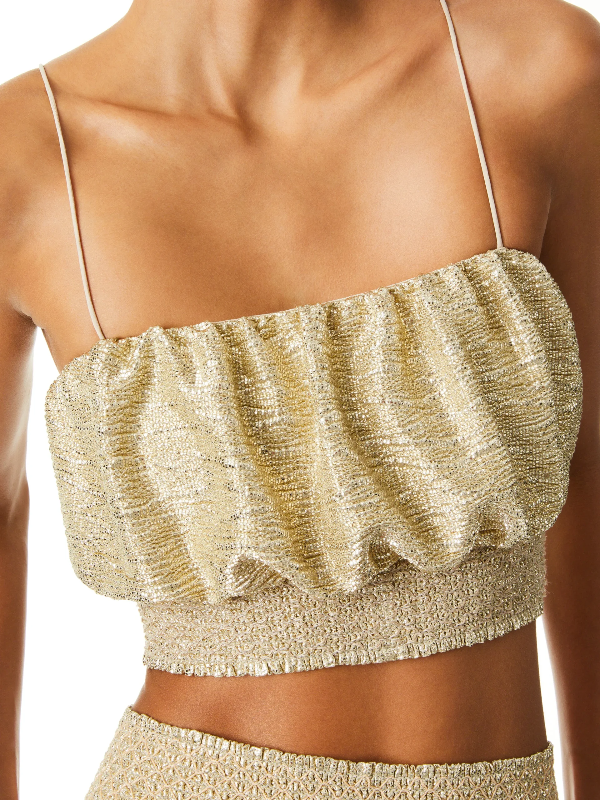 WENDEE RUCHED CROP TOP