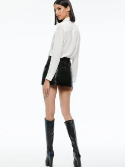 WILLA PLACKET TOP WITH TIE