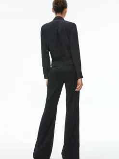 WILLA PLACKET TOP WITH TIE
