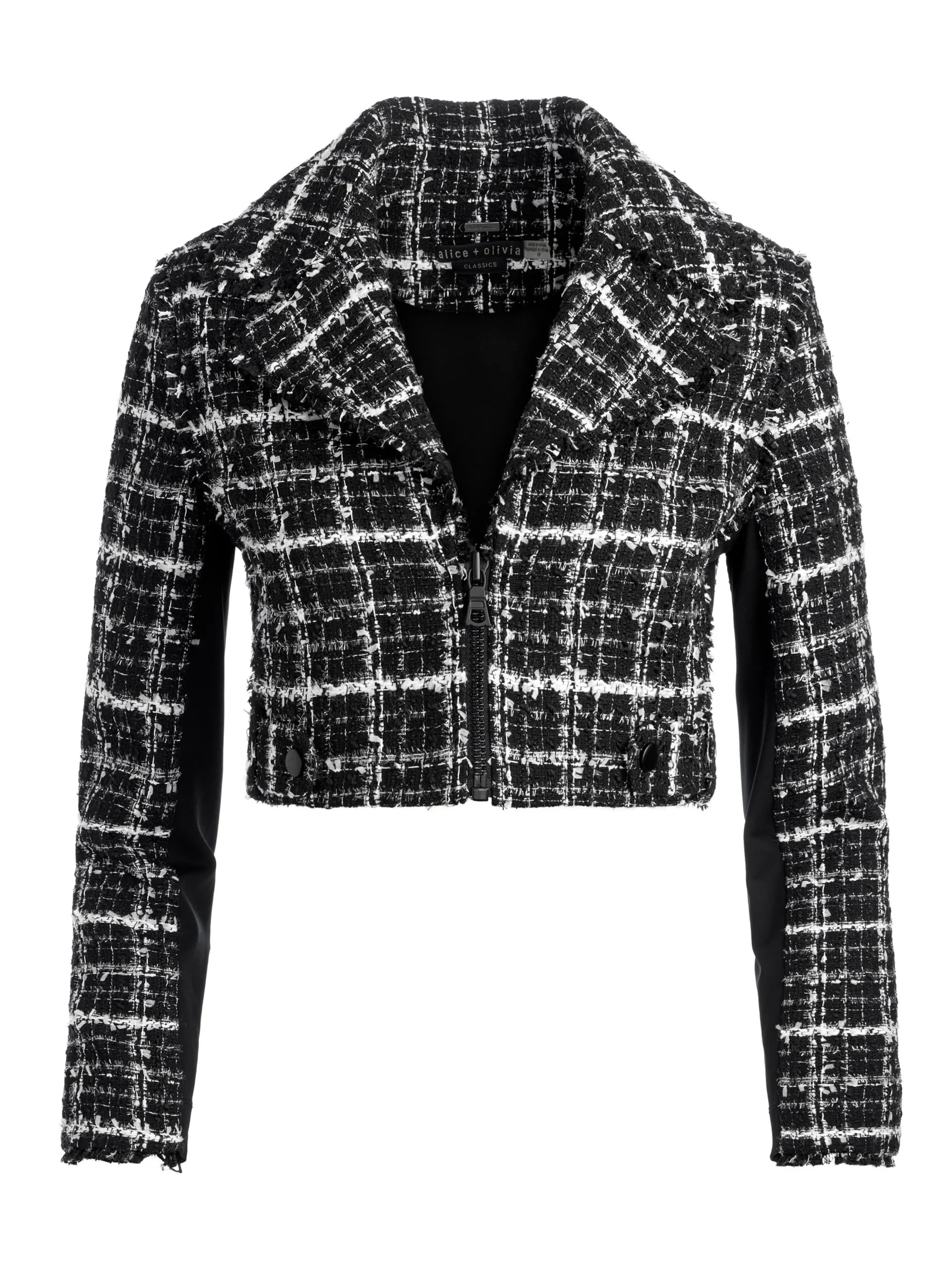 YARDLEY CROPPED FRAY HEM JACKET