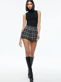 YARDLEY CROPPED FRAY HEM JACKET + DONALD TWEED SHORT